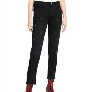 Brockenbow  X Zadig & Voltaire Black Queen Mary studded Diamond jeans size 26